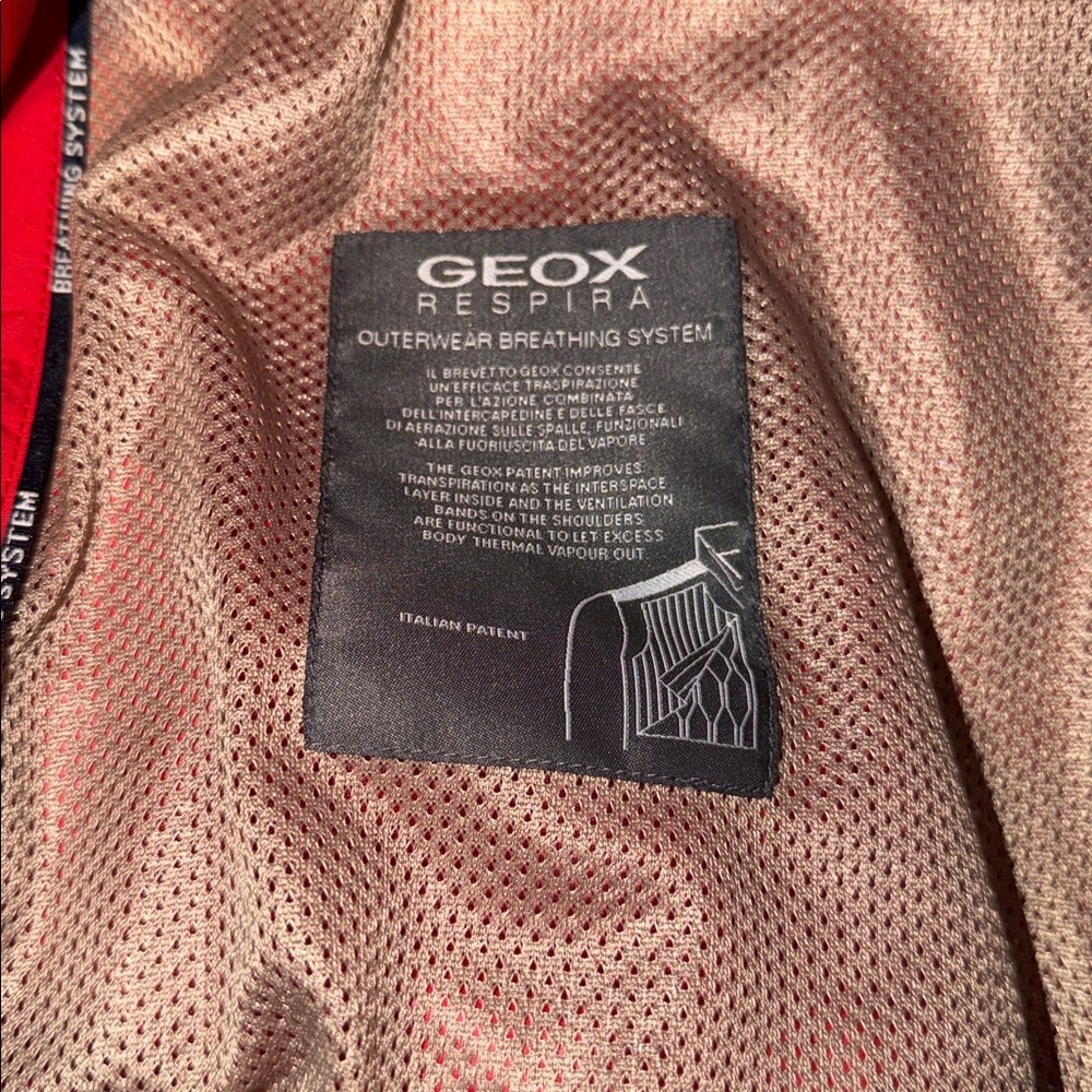 GEOX Men's Red Zip-Front Jacket - Picture 11 of 15